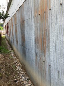 栃木県佐野市,トタン倉庫の外壁塗り替え工事