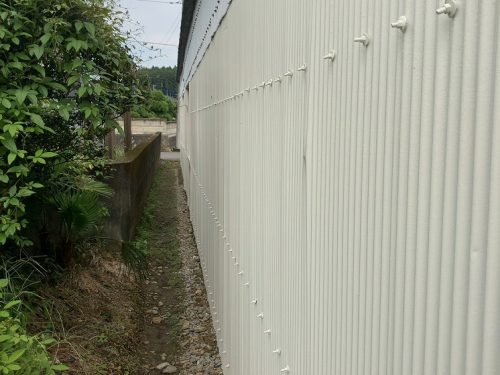 栃木県佐野市,倉庫の外壁塗り替え工事